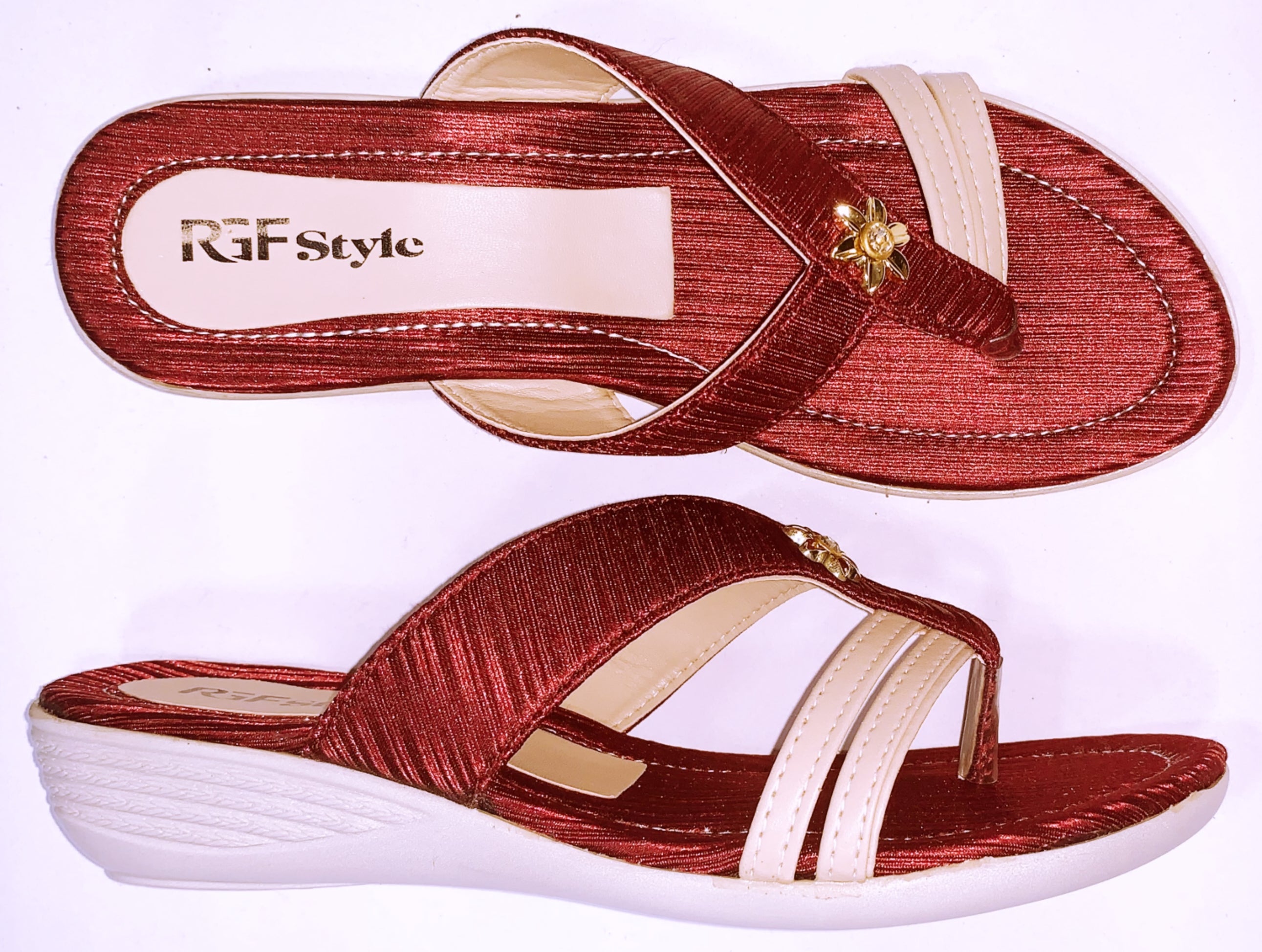 Sandals for Women 804L Maroon